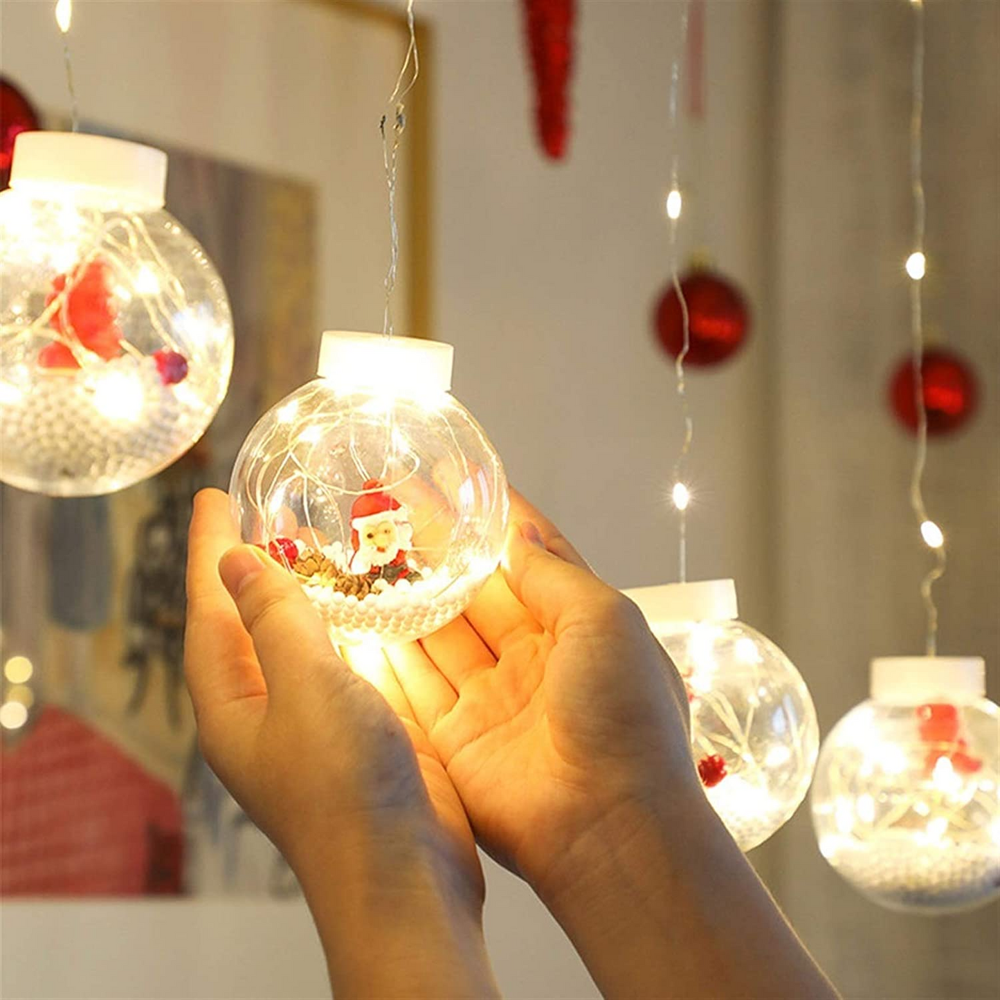 🌲Cortina papa noel navideña ❄ Envío Gratis - ✅ Producto en tendencia