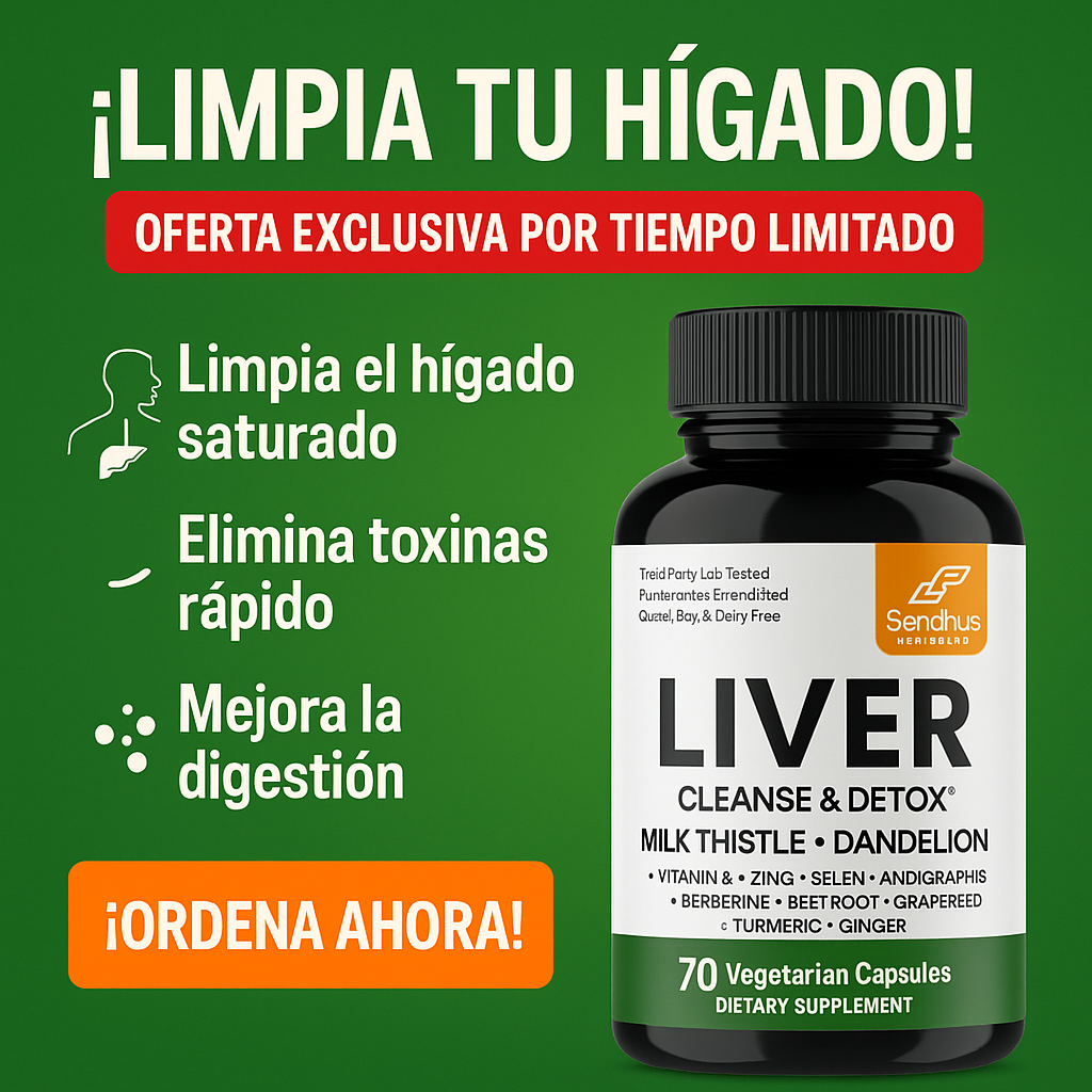 LIVER CLEANSE Y DETOX - DESINTOXICANTE DE HÍGADO