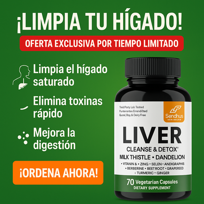 LIVER CLEANSE Y DETOX - DESINTOXICANTE DE HÍGADO