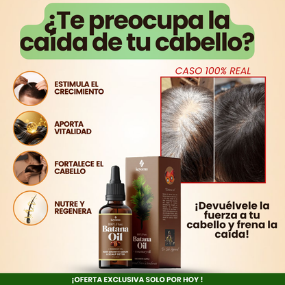 ACEITE DE BATANA 100% PURO - FORTALECIMIENTO Y CRECIMIENTO CAPILAR